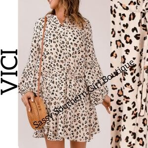 ⭐🆕VICI from Nordstrom leopard mini dress